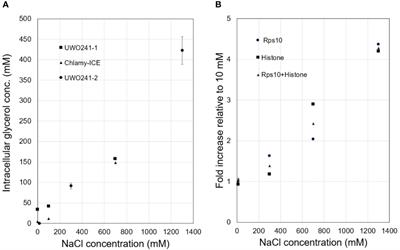 Glycerol Is an Osmoprotectant in Two Antarctic Chlamydomonas Species From an Ice-Covered Saline Lake and Is Synthesized by an Unusual Bidomain Enzyme